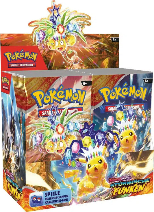 Pokemon Stürmische Funken 6 Display-Karton