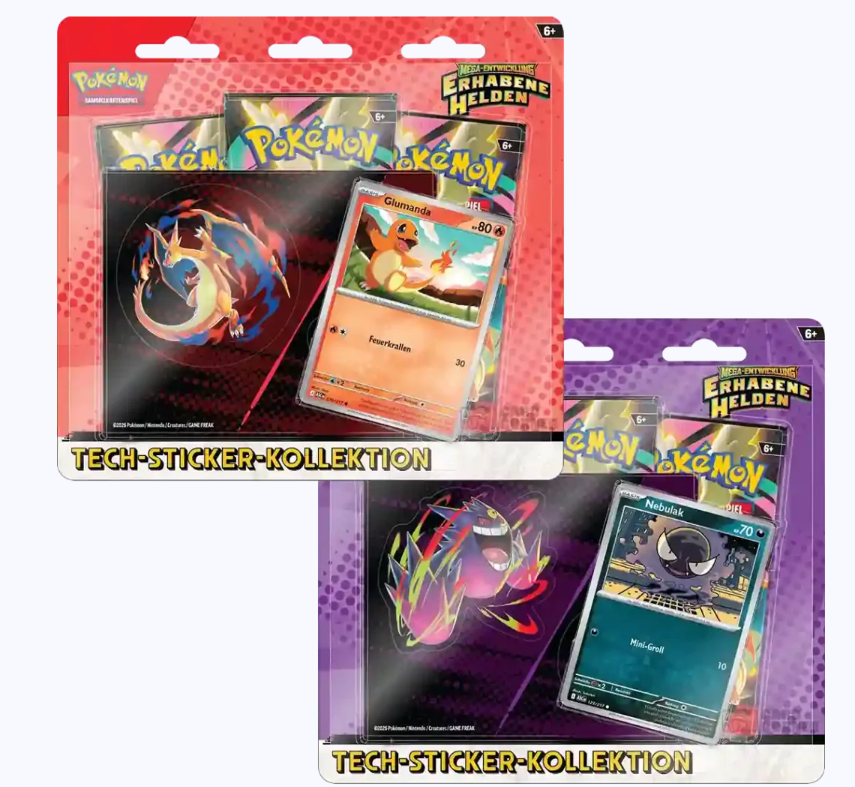 Pokemon Erhabene Helden Tech Sticker Kollektion